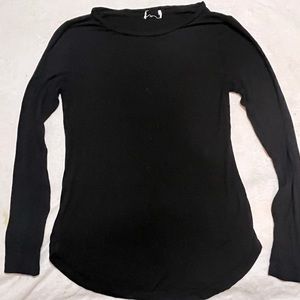 unsure of the brand but it’s a black long sleeve, very soft fabric